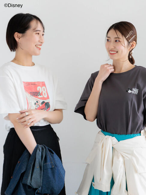 Te chichi「【Disney】MICKEY/フロントプリントTシャツ」|Tシャツ・カットソー|