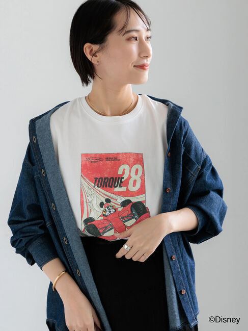 Te chichi「【Disney】MICKEY/フロントプリントTシャツ」|Tシャツ・カットソー|