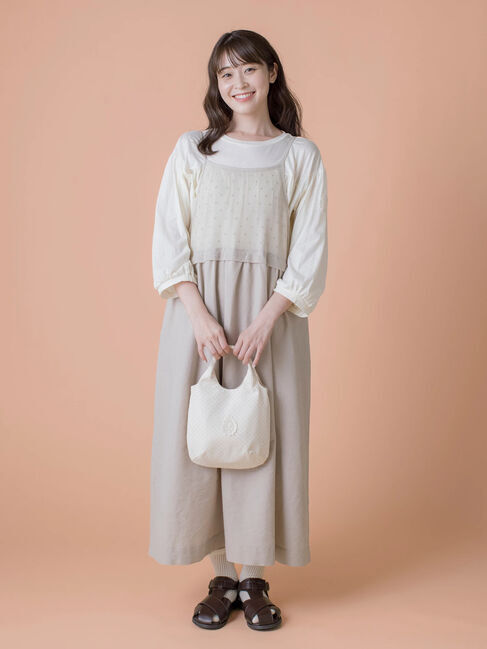 Samansa Mos2「【ゆべし&times;Samansa Mos2】インナー付キャミワンピース」|ワンピース|