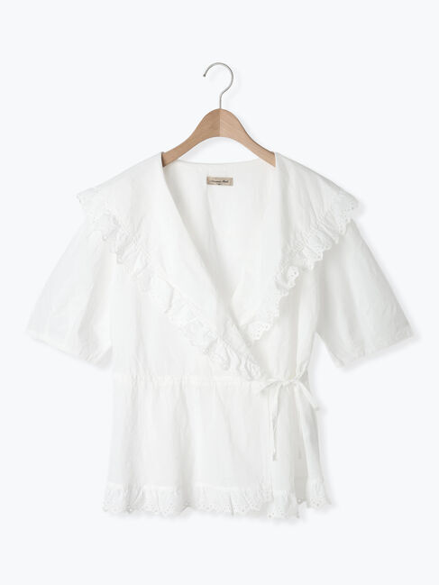 Samansa Mos2「◎カシュクールレースブラウス」|シャツ・ブラウス|