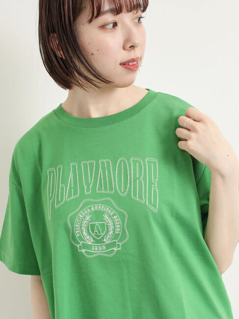 SM2「[接触冷感]刺繍ロゴアソートTシャツ」|Tシャツ・カットソー|グリーン