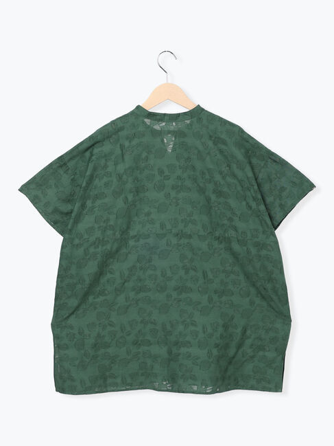 Samansa Mos2「レモン柄ジャカードチュニック」|シャツ・ブラウス|