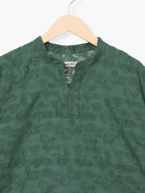 Samansa Mos2「レモン柄ジャカードチュニック」|シャツ・ブラウス|