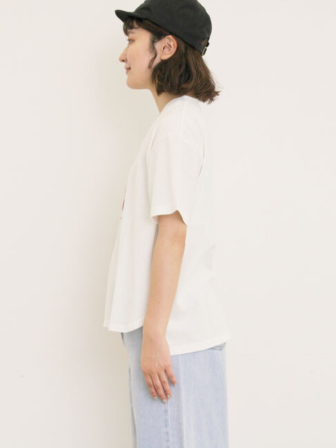 Samansa Mos2「建物プリントTシャツ」|Tシャツ・カットソー|