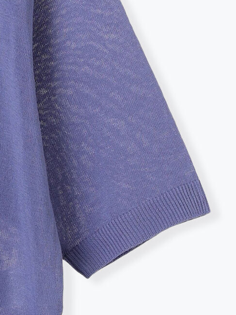 Samansa Mos2「[接触冷感]花刺繍七分袖クルーネックカーディガン」|カーディガン|