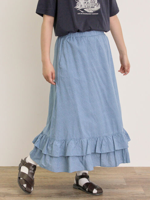 Samansa Mos2「柄アソート裾ティアードスカート」|スカート|