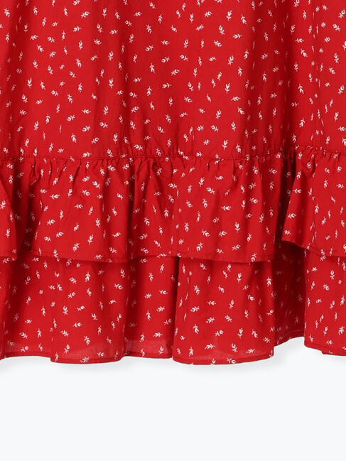 Samansa Mos2「柄アソート裾ティアードスカート」|スカート|