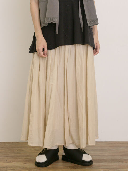 Samansa Mos2「インドボイル柄アソートスカート」|スカート|ベージュ