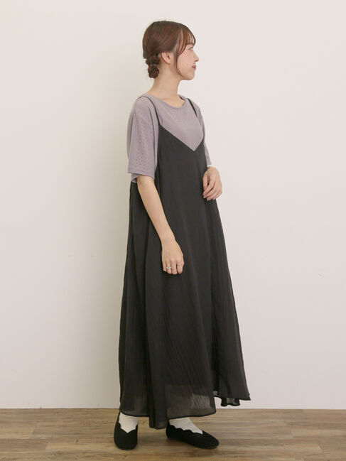 Samansa Mos2「アイレット切替フリルカットソー」|Tシャツ・カットソー|