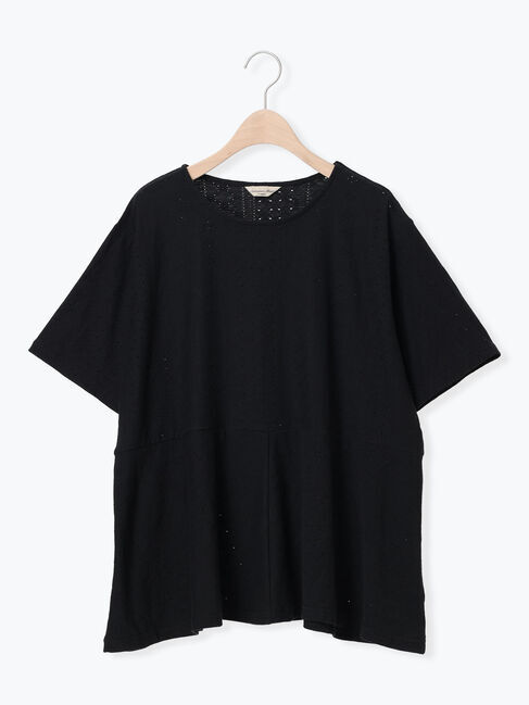 Samansa Mos2「アイレット切替フリルカットソー」|Tシャツ・カットソー|