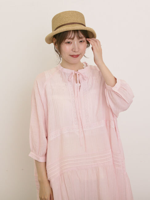 Samansa Mos2「【S/Mサイズ】◎レース切替ワンピース」|ワンピース|