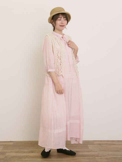 Samansa Mos2「【S/Mサイズ】◎レース切替ワンピース」|ワンピース|