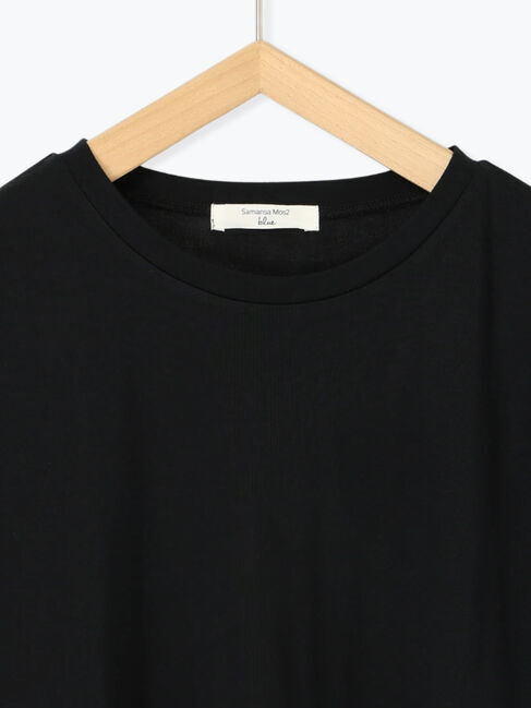 Samansa Mos2 blue「フリルチュニック」|Tシャツ・カットソー|