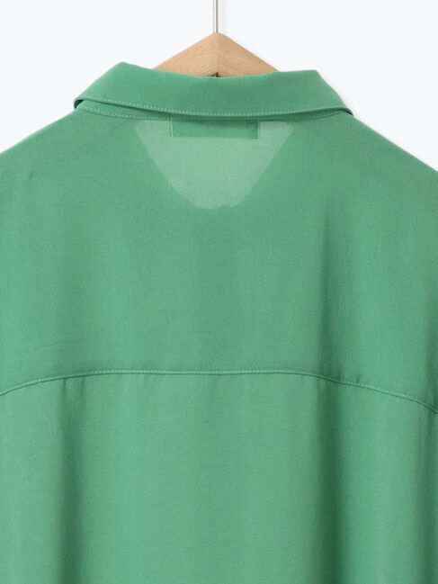 Samansa Mos2 blue「【接触冷感】ポンチョブラウス」|シャツ・ブラウス|