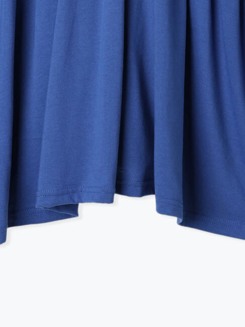 Samansa Mos2 blue「◎【接触冷感】シャーリングVネックプルオーバー」|Tシャツ・カットソー|