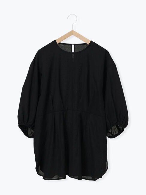 Samansa Mos2 blue「タックブラウス」|シャツ・ブラウス|