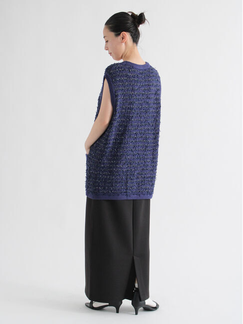 sm2rhythm「ツイード風ニットジレ」|ダウンベスト・ベスト|