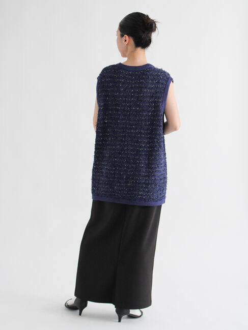 sm2rhythm「ツイード風ニットジレ」|ダウンベスト・ベスト|