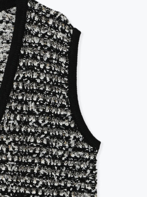 sm2rhythm「ツイード風ニットジレ」|ダウンベスト・ベスト|