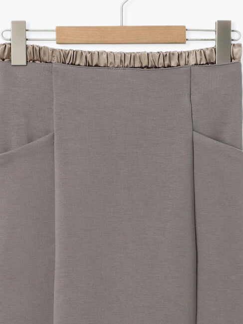 Samansa Mos2 blue「ダブルウエストナロースカート」|スカート|