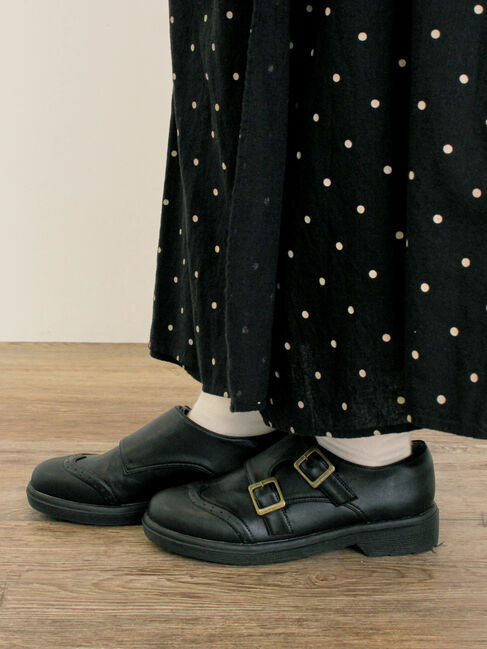 Samansa Mos2「ダブルモンクストラップシューズ」|ビジネス・ドレスシューズ|ブラック