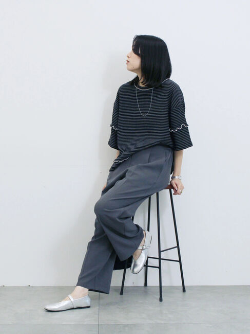 Samansa Mos2 blue「Vカットメリージェーン」|ビジネス・ドレスシューズ|