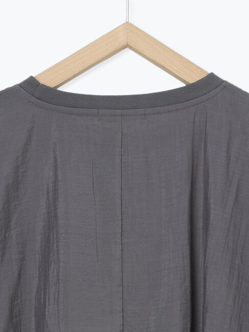 Samansa Mos2 blue「裾バルーンTシャツ」|Tシャツ・カットソー|