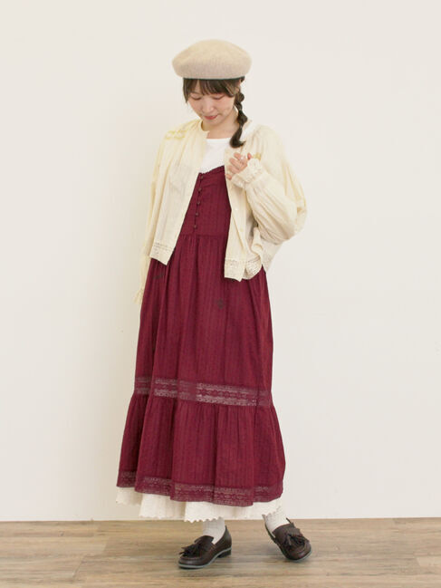 Samansa Mos2「ランダム刺繍入りワンピース」|ワンピース|