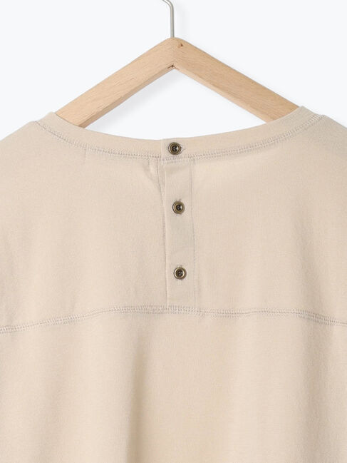 Samansa Mos2 blue「リネンタッチドルマンスリーブプルオーバー」|Tシャツ・カットソー|