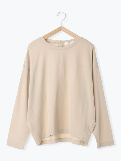 Samansa Mos2 blue「リネンタッチドルマンスリーブプルオーバー」|Tシャツ・カットソー|