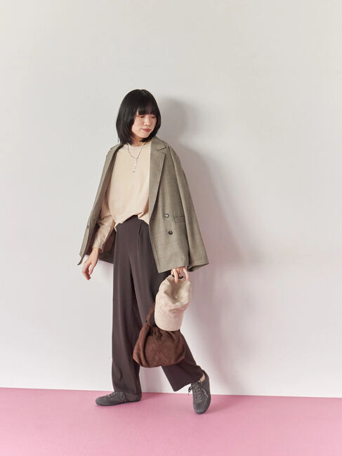 Samansa Mos2 blue「リネンタッチドルマンスリーブプルオーバー」|Tシャツ・カットソー|