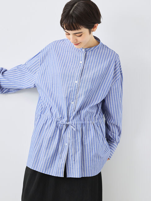 SM2「無地柄アソートドロストブラウス」|シャツ・ブラウス|ブルー