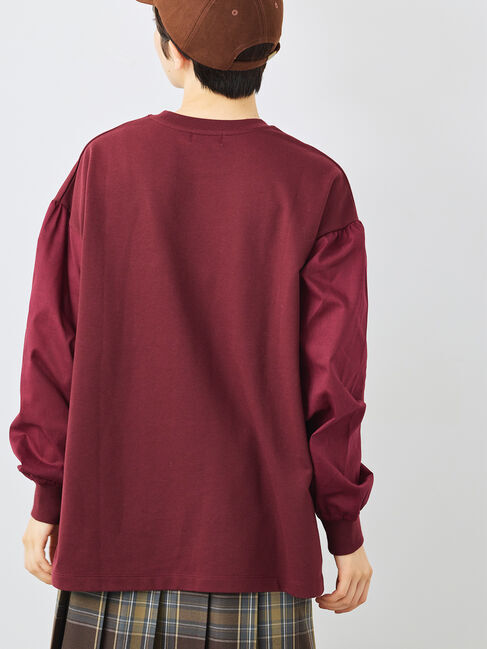 SM2「袖布帛インレイロゴプルオーバー」|Tシャツ・カットソー|