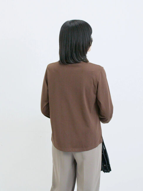 Samansa Mos2 blue「ビスチェドッキングカットソー」|Tシャツ・カットソー|