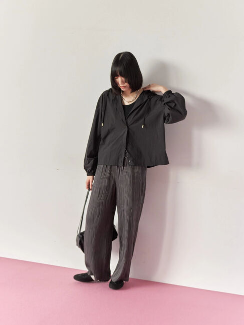 Samansa Mos2 blue「ウェーブカットパンツ」|その他|