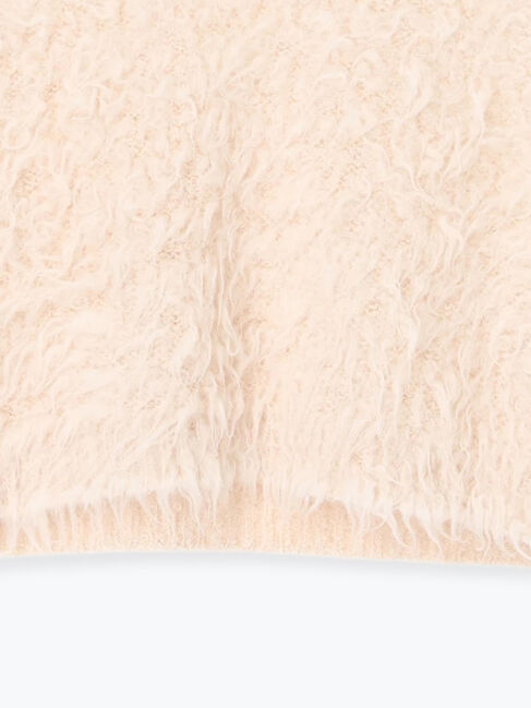 Samansa Mos2 blue「ふわふわショート丈ニットベスト」|ニット・セーター|