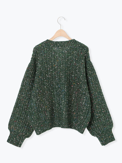 Samansa Mos2「カラーネップローゲージカーディガン」|カーディガン|