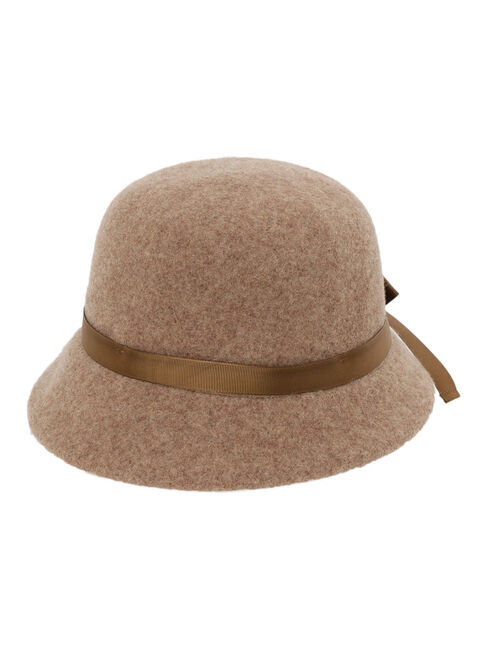 Samansa Mos2「【消臭効果】バックリボンレトロハット」|その他|ベージュ