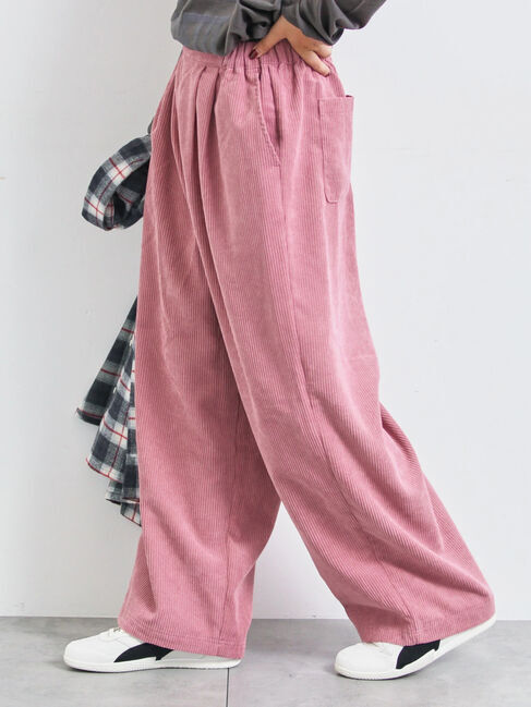 SM2「コーデュロイストレートパンツ」|その他|ピンク
