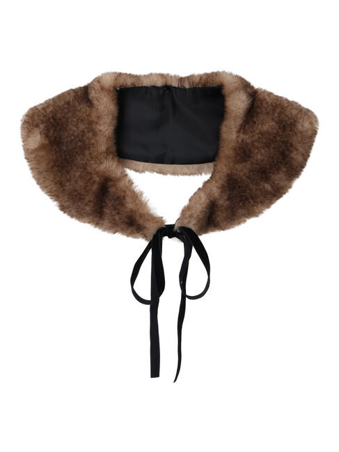 Samansa Mos2「【ゆべし&times;Samansa Mos2】ティペット付リブニット」|ニット・セーター|