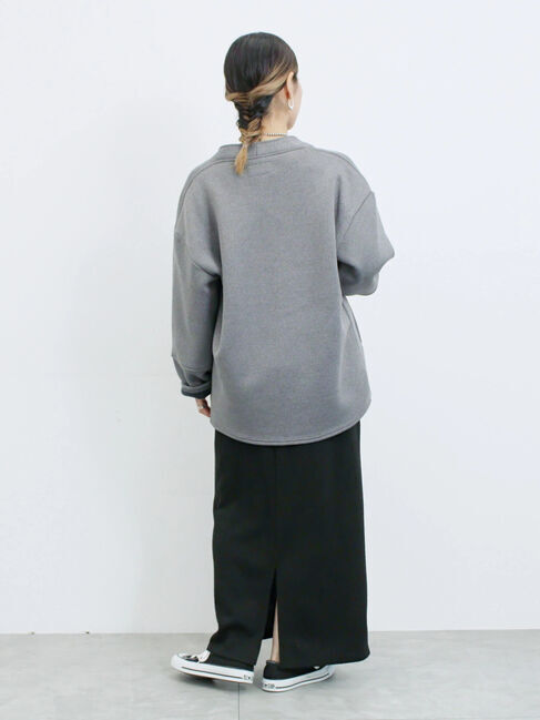 Samansa Mos2 blue「【マシンウォッシャブル】マルチスタイルボンディングブルゾン」|ブルゾン・スタジャン|