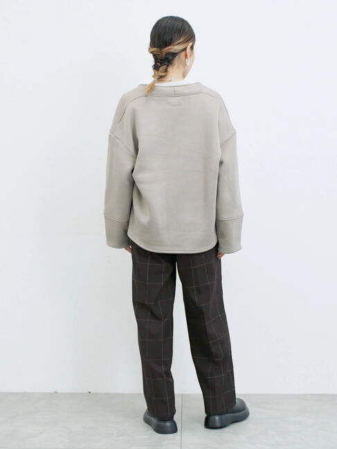 Samansa Mos2 blue「【マシンウォッシャブル】マルチスタイルボンディングブルゾン」|ブルゾン・スタジャン|