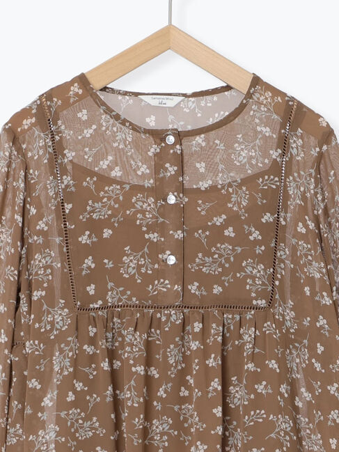 Samansa Mos2 blue「◎花柄ワンピース」|ワンピース|