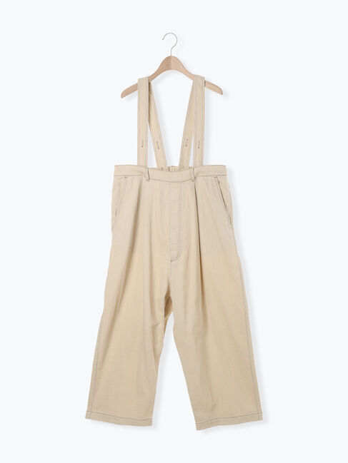 Samansa Mos2「デニム/ツイルサスペンダー付きパンツ」|その他|