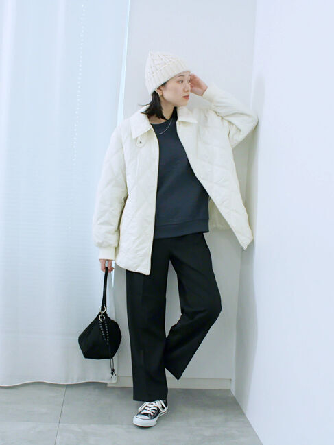 Samansa Mos2 blue「ケーブルニット帽」|その他|