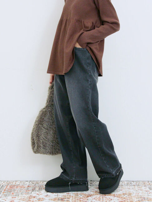 Samansa Mos2 blue「ストレートデニムパンツ」|その他|