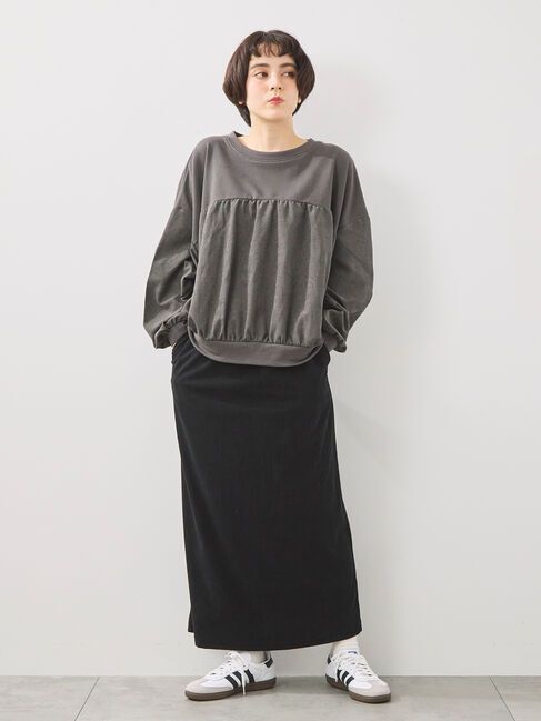 SM2「布帛切替裏毛プルオーバー」|Tシャツ・カットソー|