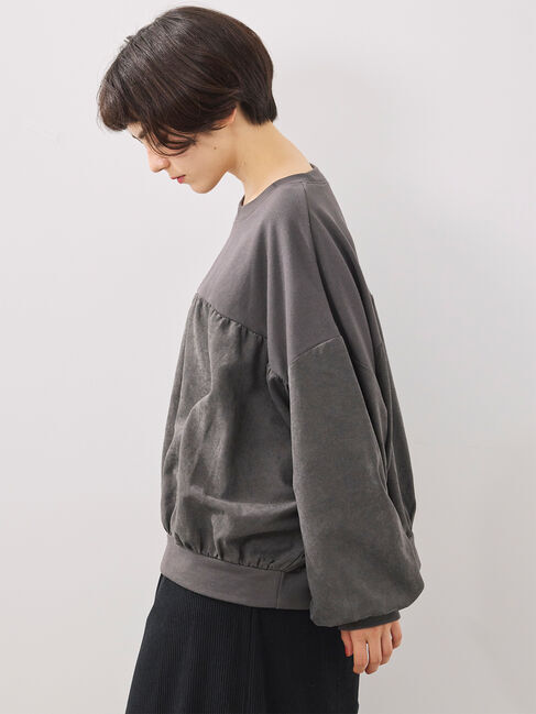 SM2「布帛切替裏毛プルオーバー」|Tシャツ・カットソー|