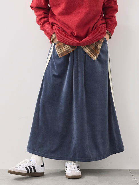 SM2「ラビットベロアスカート」|スカート|ネイビー