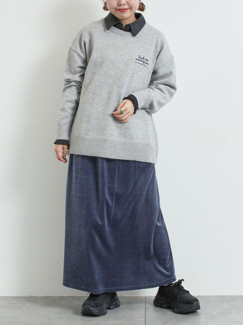 SM2「ロゴ刺繍ニットプルオーバー」|ニット・セーター|